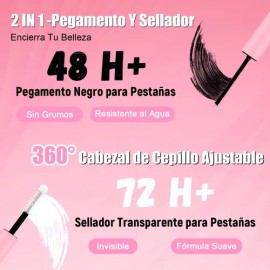 Kit De Extensiones De Pestañas Diy Naturales 9-18mm Mixtas
