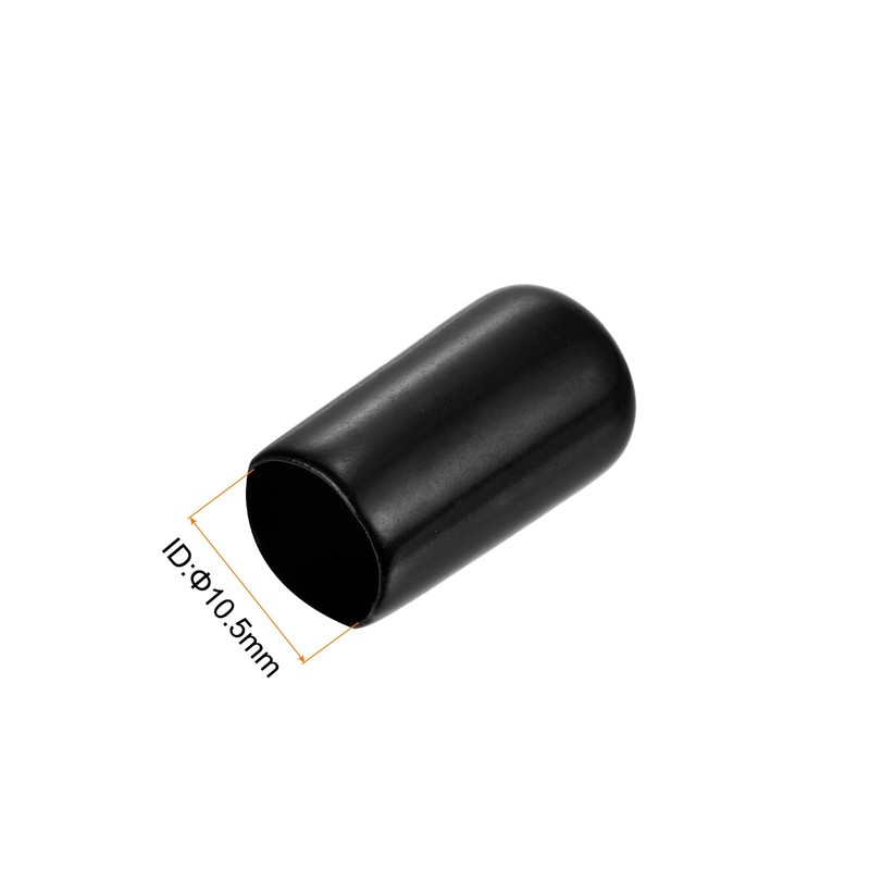 QUARKZMAN Pack of 15 Rubber End Caps 10.5 mm ID