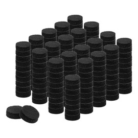 uxcell Round Felt Furniture Pads, 200pcs, Black, 0.6" Dia x 0.2" Thick, Adhesive Backed, Non-Slip, Anti-Scratch, Chair Leg Protectors for Hardwood, Laminate & Tile Floors