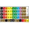 NEW LEARNING LARGE LETTERING COLORED UPPER CASE ENGLISH US DECALS