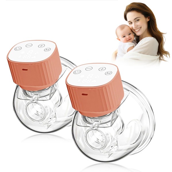Double Wearable Breast Pump,Electric Hands-Free Breast Pump with 3 Modes