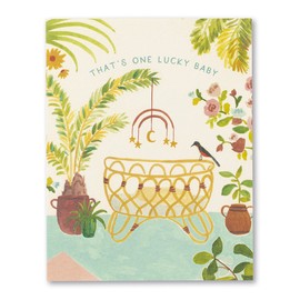 Love Muchly Baby Card - That's one lucky baby