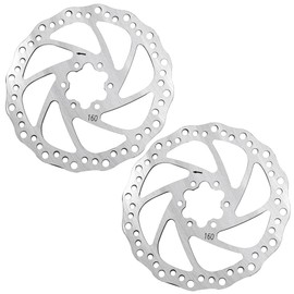 Felimoa Disc Rotor, Mountain Bike, Bicycle, Approx. 6.3 inches (160 mm), Set of 2