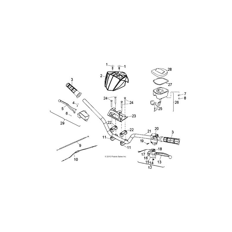 Polaris ATV Brake Sensor Switch, Genuine OEM Part 0453286, Qty