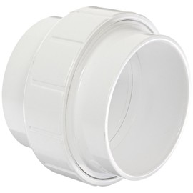 Spears 457 Series PVC Pipe Fitting, Union with Buna O-Ring, Schedule 40, 3" Socket
