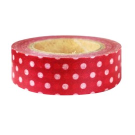 allydrew Dotted Japanese Washi Masking Tape - Red Dots