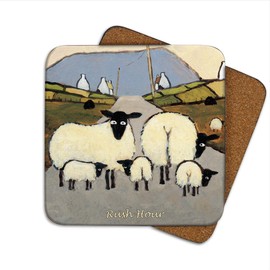 Rush Hour Coaster by Thomas Joseph - Funny Sheep