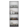 Vinton Matt Gray/White Bookcase with Spacious Tier-Shelving Designcolor: as Pic
