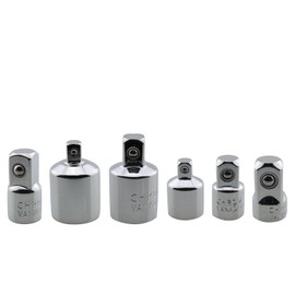 RLECS 1Set 6PCS Ratchet Wrench Adapter Impact Adapter Reducer Set Ratchet Wrench Socket Converter Adapter Reducer Set