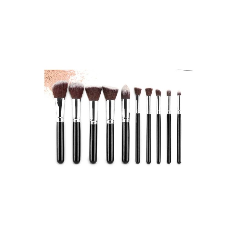 IB Essential 10pc Piece Luxury Black With Chrome Copper Silver