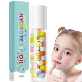 Roll On Lip Oil,Lip Moisturizer,Clear Lip Gloss for Teenage Girls,Nourishing Li/p O/il Non-Sticky,Macarons Liquid Lipstick,Non-Sticky Hydrating Lip-Oil Roll,Moisturizing Li/p Glow O/il Care,Moisturize