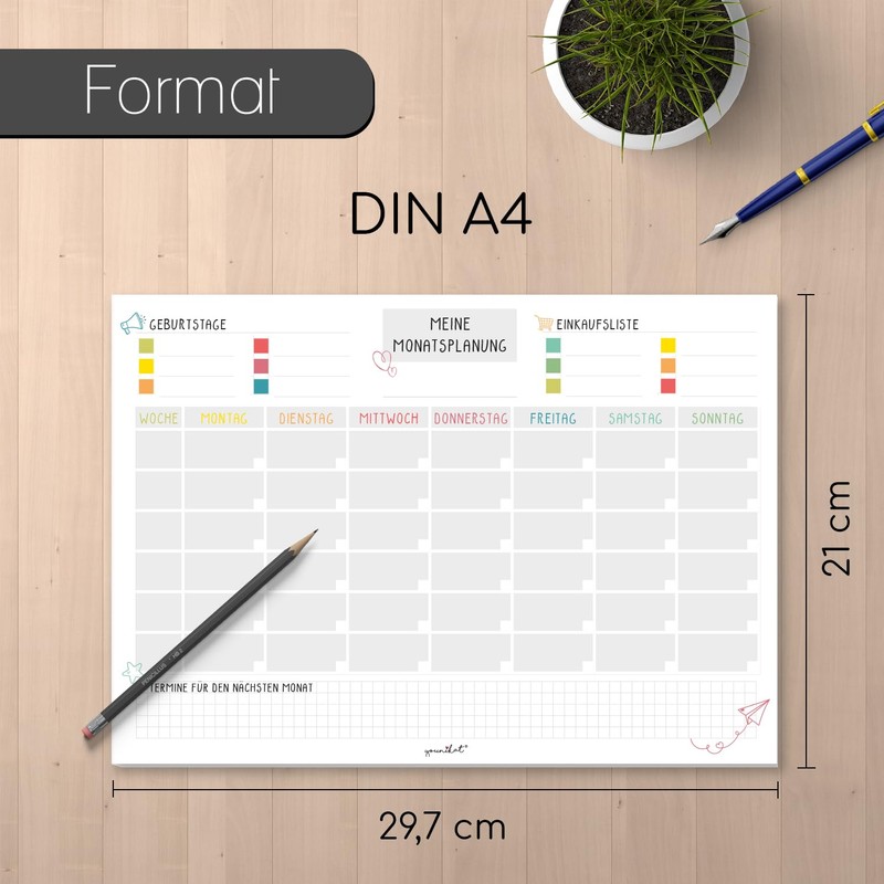 Monthly Planner DV 234 Weekly Planner Daily Planner Organiser Gift