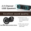 HONKYOB USB Computer Speaker,Laptop Speaker USB Powered Speaker Wired Mini