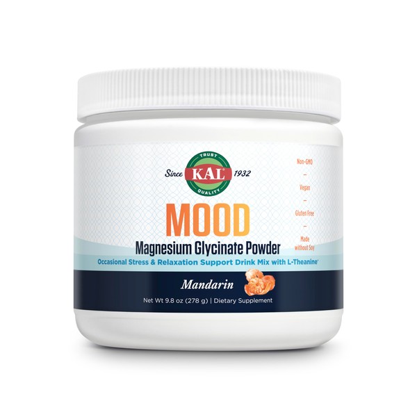 KAL KAL Mood Magnesium Powder with L-Theanine - Mandarin Flavor