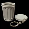 Mini Trash Can Keychain with Removable Lid – 3D Printed