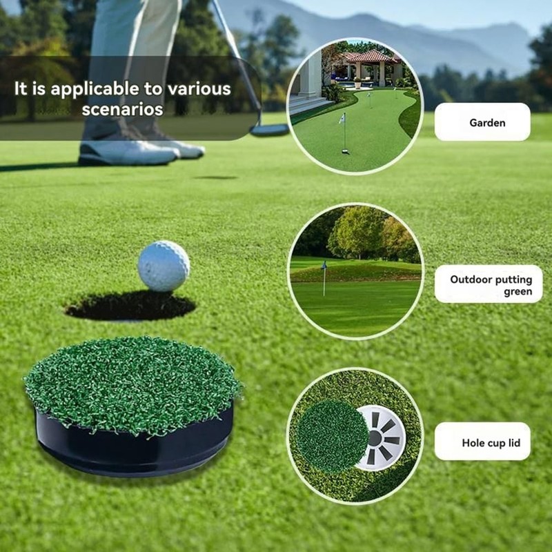 Snblzhef Golf Hole Putting Green Cup Covers Simulated Lawn Golf