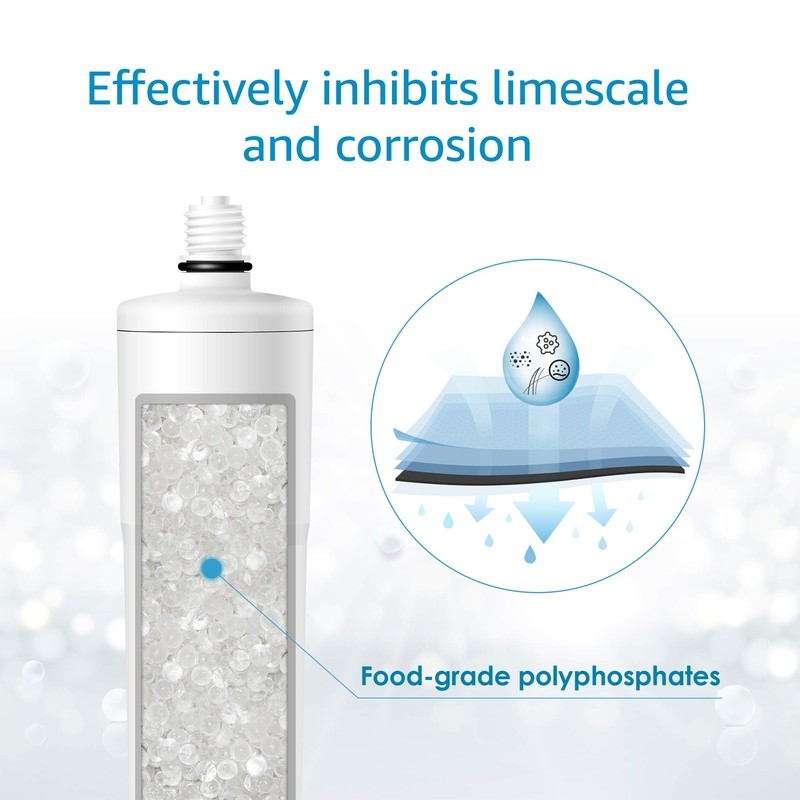 AQUA CREST AP431 Whole House Scale Inhibitor Water Filter, 1