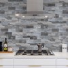 Vamos Tile 100-Piece Peel and Stick Backsplash Seamless Tile,3''x6'' Distressed