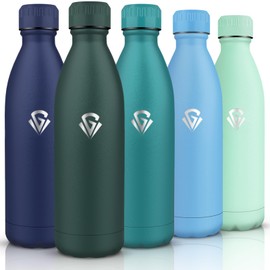 HoneyHolly Water Bottle 1L, BPA-Free, Thermos Flask, 18/8 Stainless Steel, Double Walled Vacuum Insulated, Thermos Flask for Outdoor Sports, Camping, Picnic