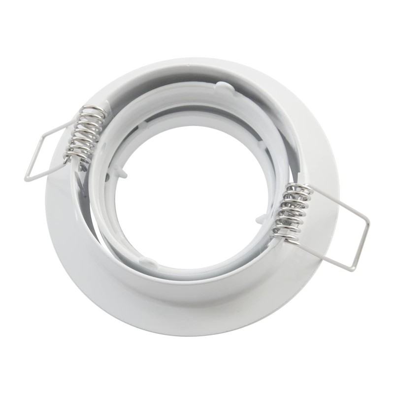 lighteu, 10x Flush-Mounted Spotlight Aluminium Frame, recessed GU10, MR16 (GU5.3)