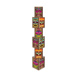 Beistle 54073 Tiki Column, 12-Inch by 5-Feet 71/4-Inch