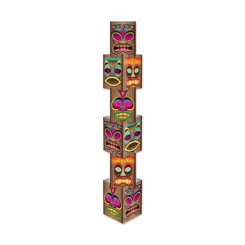 Beistle 54073 Tiki Column, 12-Inch by 5-Feet 71/4-Inch