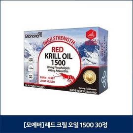 [모에버] 레드 크릴 오일 1500 30정 [Moeber] Red Krill Oil 1500 30 Capsules