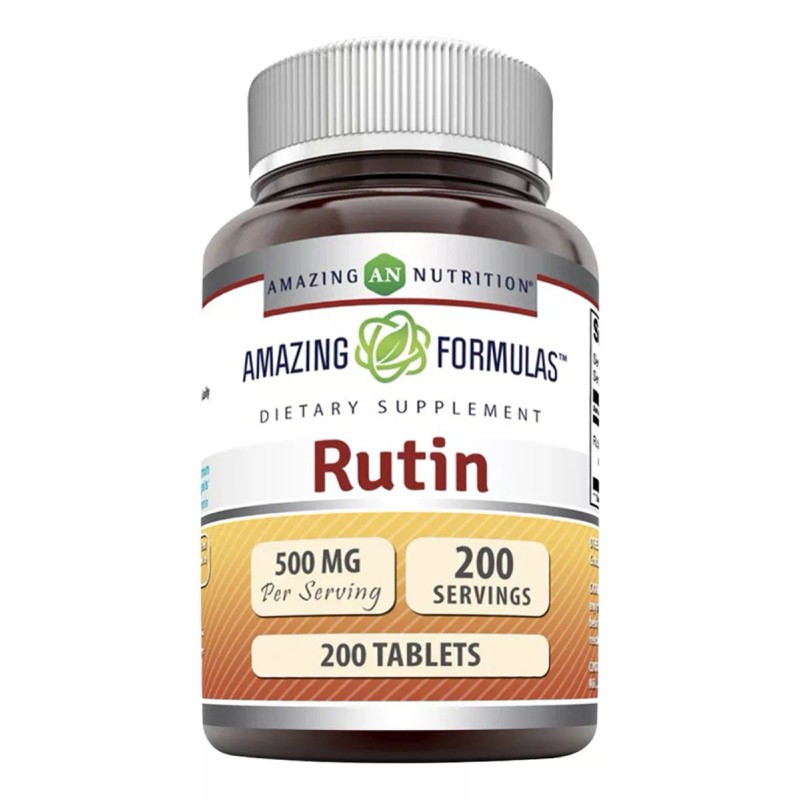 Amazing Formulas Rutin 500 Mg Rutina 200 Tabletas Sabor Sin