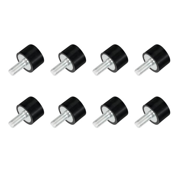 sourcing map M5 Thread Rubber Mounts, Vibration Isolators, Cylindrical Shock