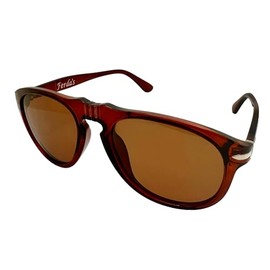 Ferda's Classic Retro Pilot Aviator Sunglasses for Men and Women Vintage Round Frame Driving Shades (Brown)