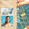Qulltk Necklace Clasp Layering Jewelry Clasp 18K Gold and Silver