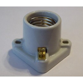 Lamp 2" SQUARE BASE PORCELAIN PONY CLEAT LAMP SOCKET E26 NEW 47717JB