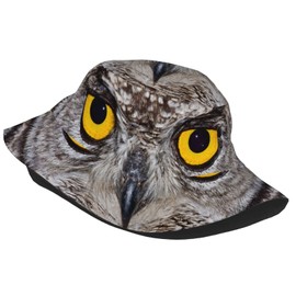 Eagle Owl Eyes Bucket Hat Fisherman Hat Beach Cap Sun Travel Hat Outdoor Cap for Men Women Adults
