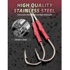BLUEWING Ganchos de doble ayuda con cuerda Dyneema, 5 ganchos