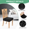 M METERXITY 4-Pack Waterproof Dining Chair Covers, Stretch Jacquard Dining
