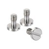 sourcing map 1/4" Mounting Screw Adapter Slotted 0.24" Thread Length