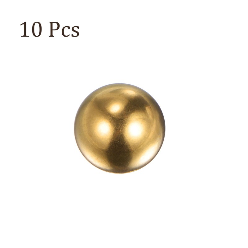 Kozelo 10pcs Brass Precision Ball [10mm] Round Ball for Bearing,