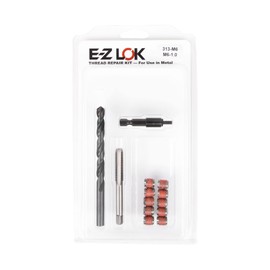 E-Z LOK Metal Thread Repair Kit Tool and Stainless Steel Threaded Inserts Thin Wall M6-1.0 x 3/8-24