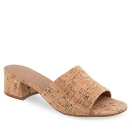Aerosoles Women's Como Slide Sandal, Natural Cork, 8.5 Wide