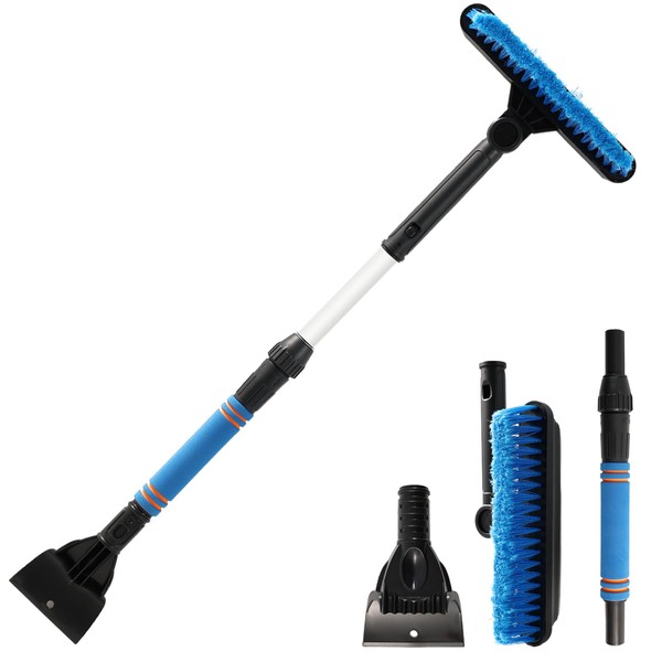 AUTOXBERT 3-in-1 Ice Scraper Car Windscreen Vehicle Window Roof Cleaning