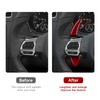 2pcs Car Carbon Fibre Steering Wheel Shift Paddle Extension Shift