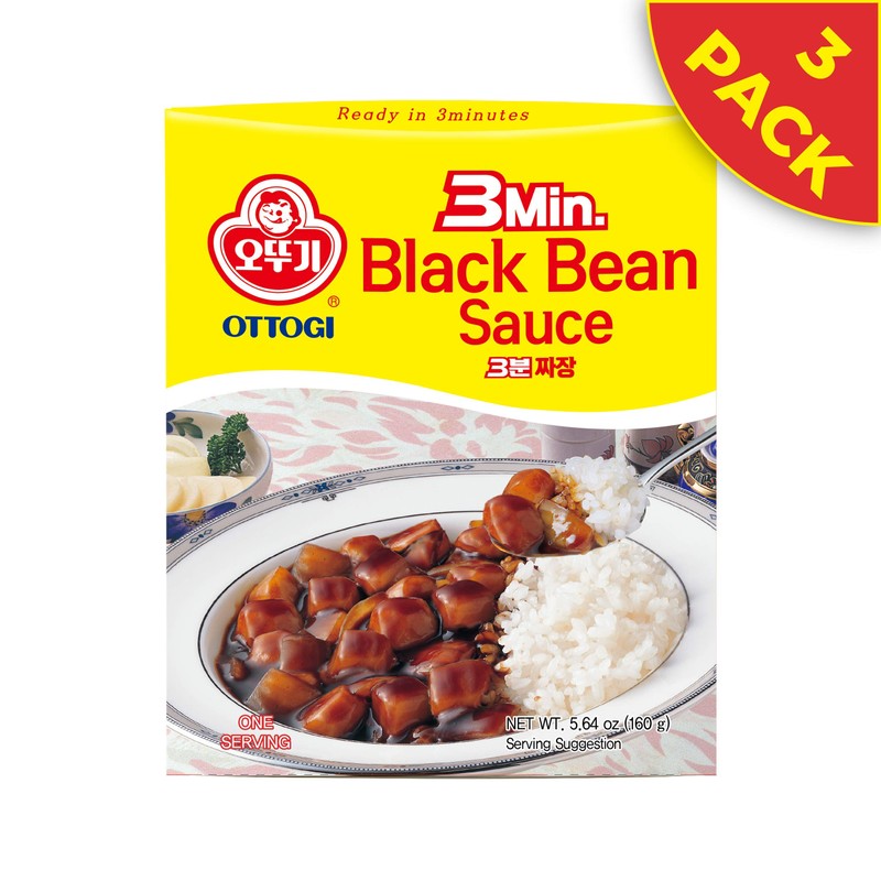 OTTOGI 3Min. Jja-Jang Sauce, Ready in 3 Minutes, Black Bean