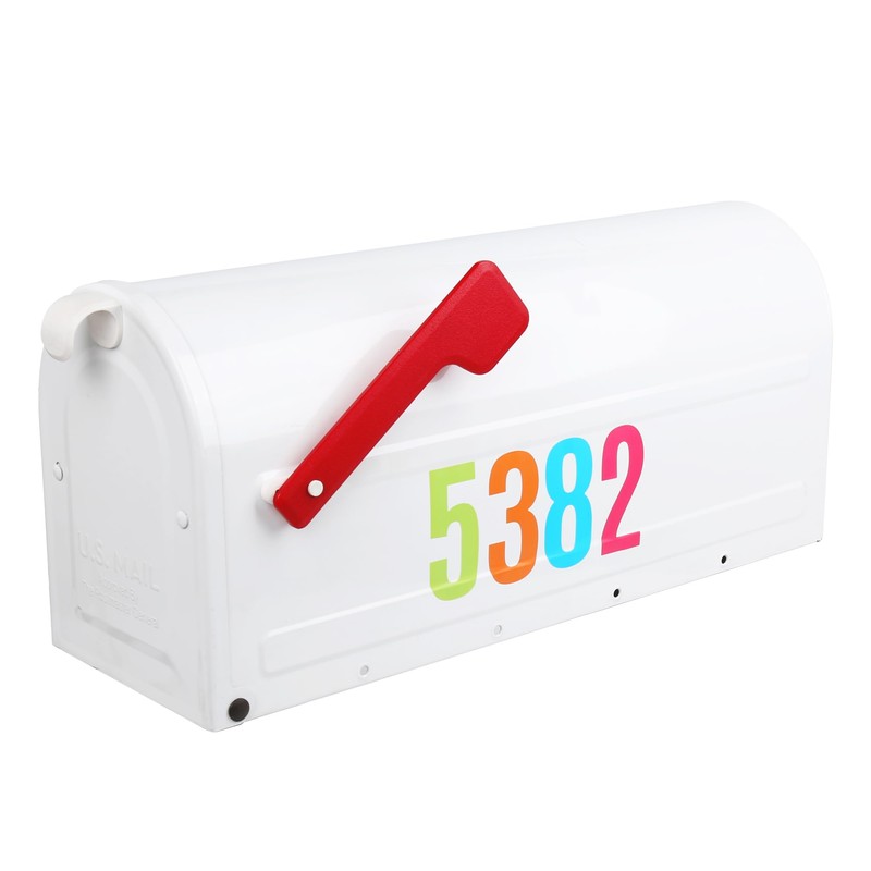 HASWARE Mailbox Numbers: 6 Sheets Number Stickers - Waterproof and