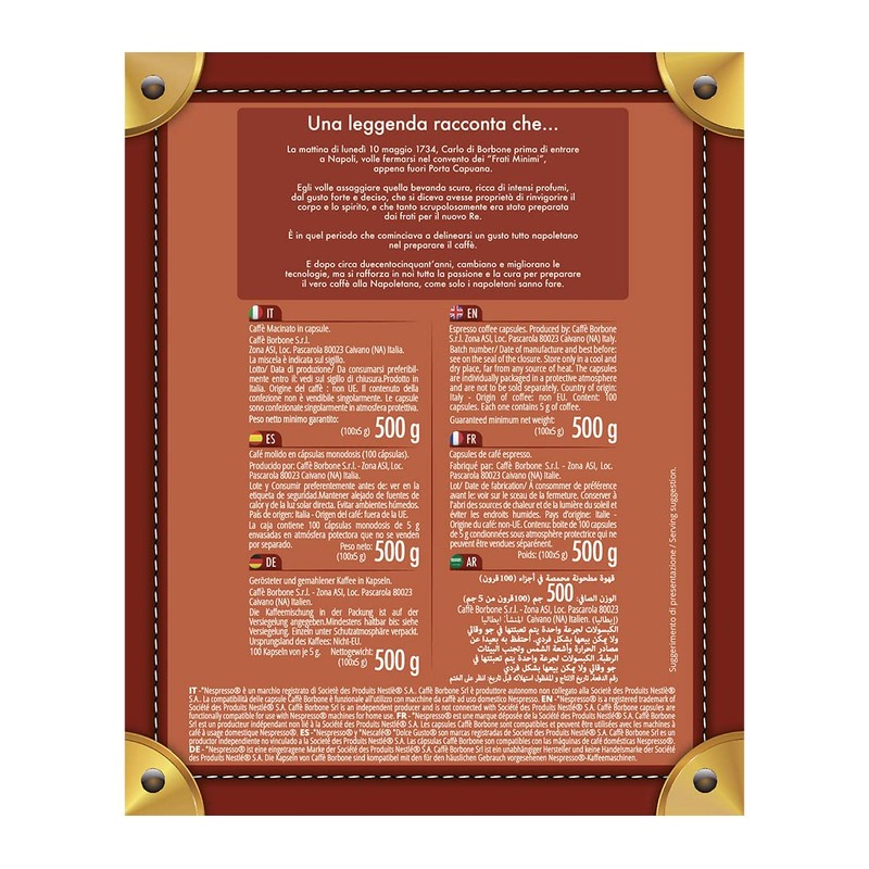 Caffè Borbone Coffee Capsules, Blue Blend, Medium Roast, 50 Count,