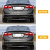 Abodvu Compatible with Chevy Malibu Rear Bumper Reflectors 2016-2022,Left Driver