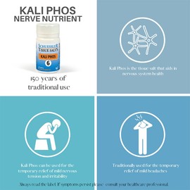 Schussler Schuessler Tissue Salts Kali Phos 6 125 Tablets