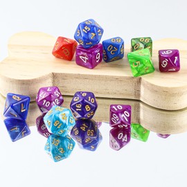 QUTHZZHY Polyhedral Dice, DND Dice Set, 70 Pieces Polygon Game Dice, Dungeons and Dragons Dice, 10 Colours, Role Playing Dice for DND RPG MTG Table Games Dice D4 D6 D8 D10 D12 D20