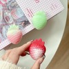 3 Pack 3D Strawberry Silicone Baking Mold Fruit Snack Molds