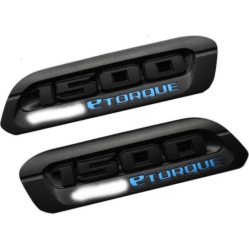 Pair Set 1500 Etorque Exterior Badges Emblems Hood Left Right