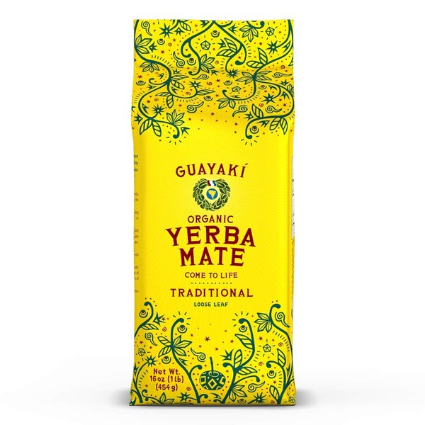 Guayaki Yerba Mate, Organic Traditional Loose Leaf, 16 oz